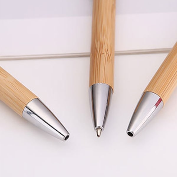 10x/ Set Infällbar kulspetspenna Bambupenna Smidig skrivpenna Journaling Penna
