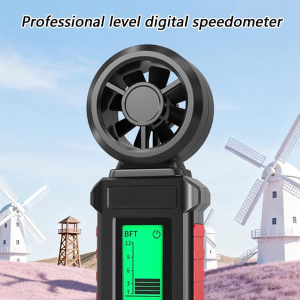 Digital vindanemometer-tester til meteorologi, navigation og udendørs aktivitet