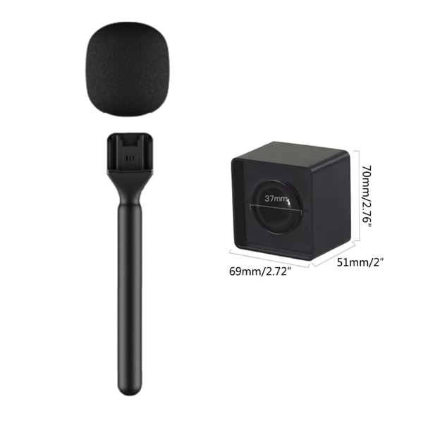 Bärbar trådlös handhållen mikrofonsticka och fyrkantig set för Mic/Relacart