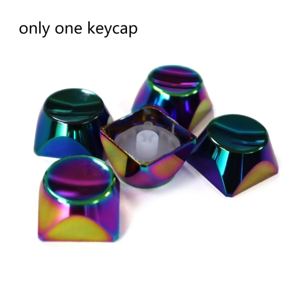 1 stykke aluminiumslegering ikke gravert blank nøkkelhette XDA profilhøyde Flerfarget bakgrunnsbelyst for nøkkelhetter for Cherry Mx Switc