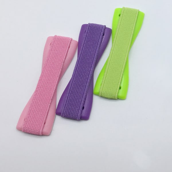 Universal elastisk fingerhållare för smartphones Stretch Grip fingerrem med stativ för de flesta smartphones Pink