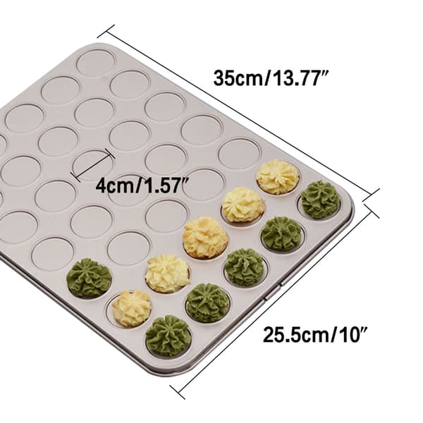 35 Huler Non-Stick Macaron Kiks Cookie Bageform til Ovnbagning Køkken