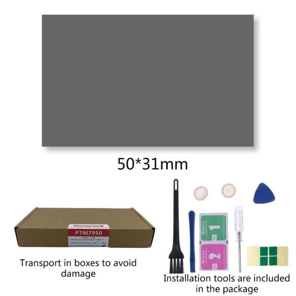 Termisk ledende pude Honeywell- PTM7950 Phase Change Silikone Pad Materiale Laptop CPU GPU Silikone Grease Pad