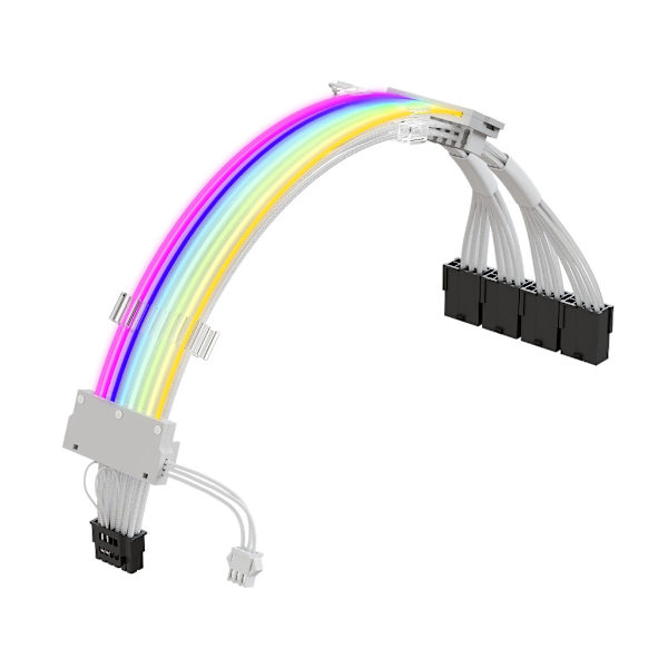 16-nastainen kaapeli, PCIE GPU-kaapeli 16AWG 600 W kaapelisovitin Power ARGB-synkronisen kaapelin tarvikkeet