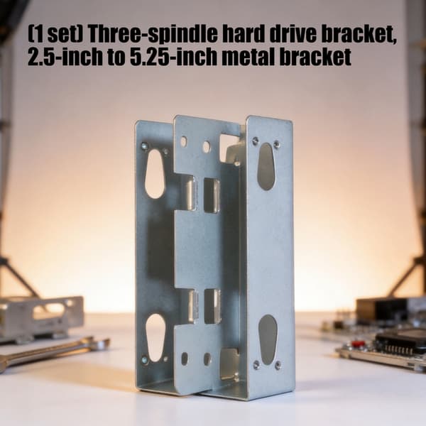 2,5 til 5,25 harddisk monteringsbeslag, 3-bås metal interne lageradaptere