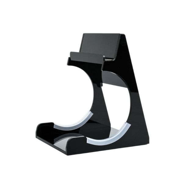 2-tiers skrivebordshøjttalerstativ monteret akryltelefonholder til opladning 5/6 højttalerunderstøttelse To åbninger Klar standebeskytter