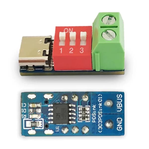 5 st Typ C 5V-20V Justerings Strömmodul Justering Snabbladdning