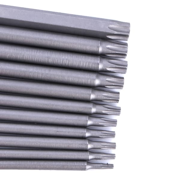 Lang Torx Hoved Magnetisk Sikkerheds Torx Bit Sæt 1/4\" Sekskant Borebit
