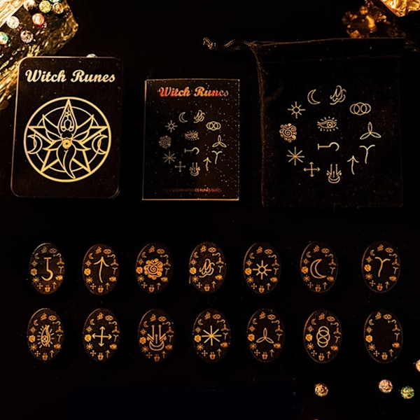 Meditasjoner Trestyper Rune Stein Sett Heks Rune Rune Trestyper Rune Stein Sett BB model