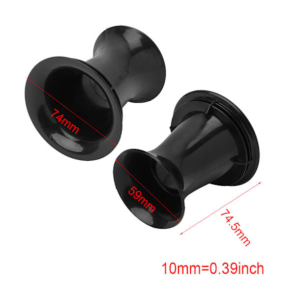 2 kpl subwoofer-kaiuttimen putkibassoa Reflex-putkikaiuttimen tuuletukseen
