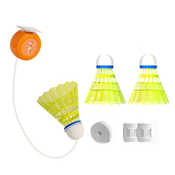 Badminton träningsredskap, teleskopisk elastisk stångstränare, självstudier studs 3 goals