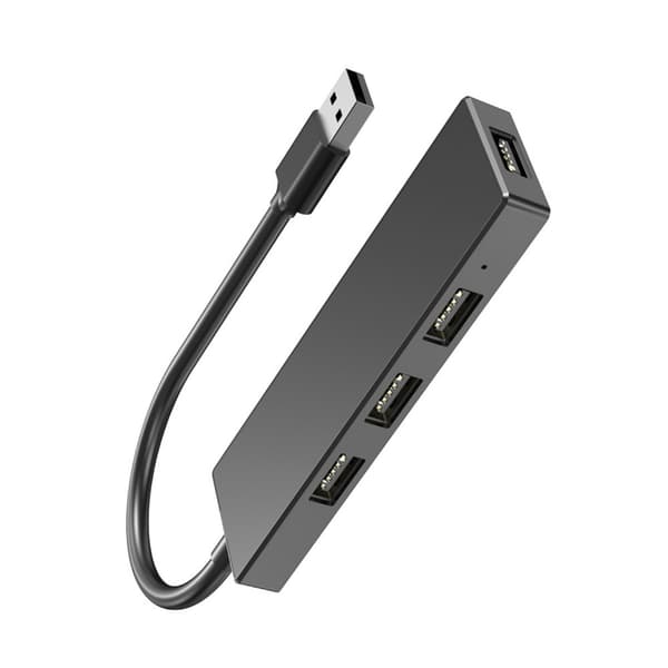 Bärbara 4-portars USB2.0-förlängningshubbar stöder 480 Mbps snabb dataöverföring
