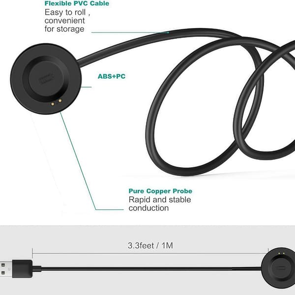 Effektiv ladekabel 1M lang liten ladekabel for iTECH 2/3 bruk