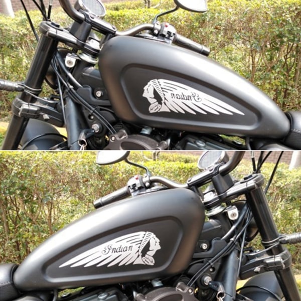 2st Motorcykelbränsle för tankklistermärken Halkskyddsklistermärke Dekorativ Pad Skull De