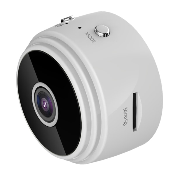 Utomhussäkerhet högupplöst kamera 1080P WiFi trådlösa kameror Hemavkänning Inspelning HD Night Vision Låg power White