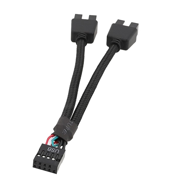 USB-utvidelseskabel 9-pins hunn til dobbel 9P hann 1 til 2 datamaskin utvidelseskabel