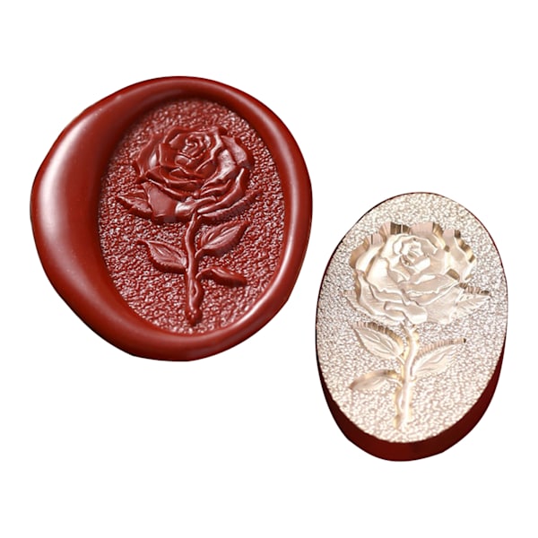 Vaha sinetti leima päähän Ystävänpäivä-sarja Metal Flower Love Sealing Vahaleimasimet Kupari korttilahjakoristeisiin Tee-se-itse-taide Cr