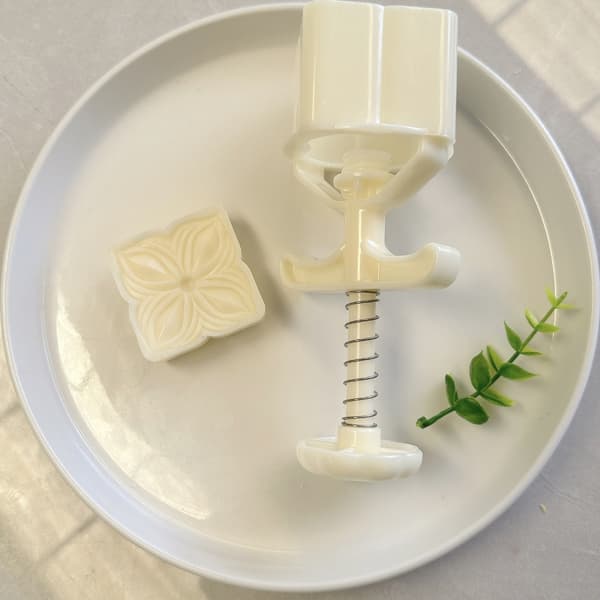 Kakeformer Firkant Blomst Månekakeformer Håndtrykk Månekake Maker