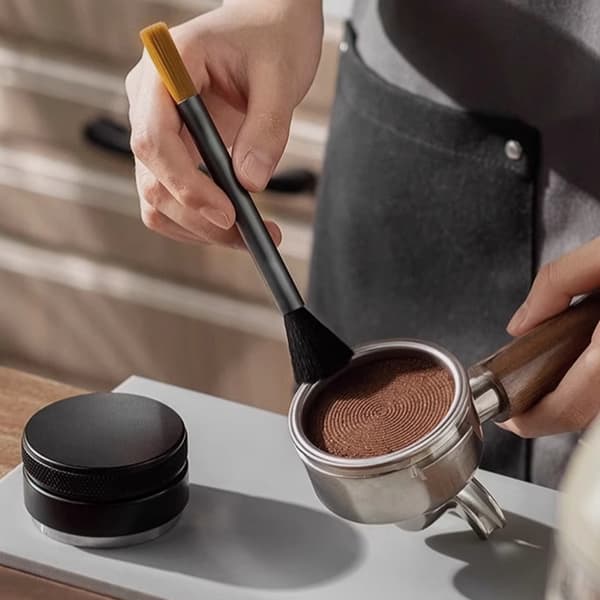 Kaffeudstyrsbørste og luftblæser manuel kværn kaffemaskinebørste