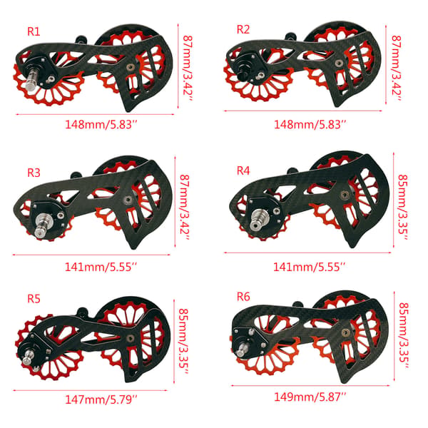 Bakväxel, Trissa för SRAM RIVAL10s/RIVAL11s/FORCE10s/FORCE11s SD3 Red