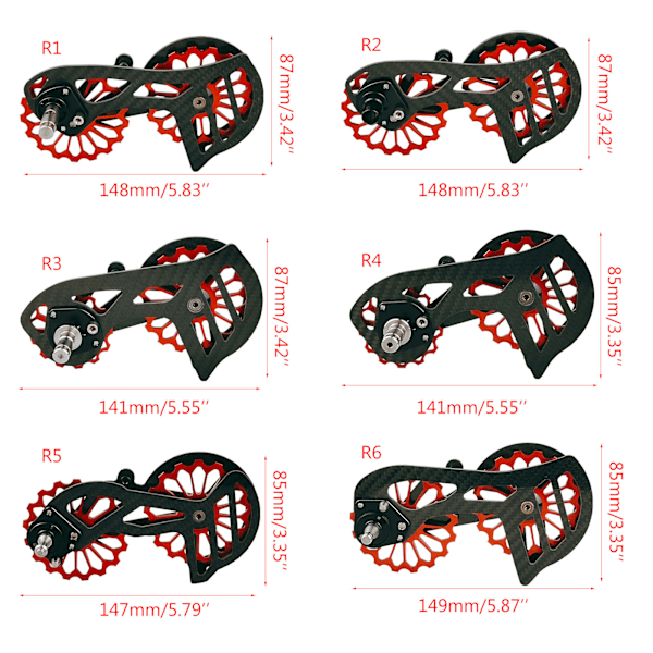 Pyörän takavaihtajan hihnapyörä SRAM RIVAL10s/RIVAL11s/FORCE10s/FORCE11s SD1 Black