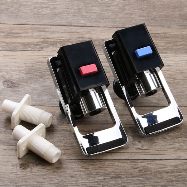 Sæt med 2 Push Style til Ro System Adapter Varmt Koldt Vand