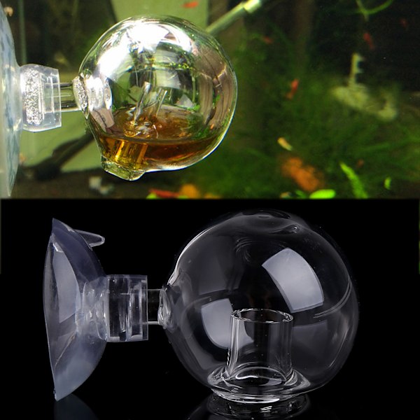 CO2 Drop Checker Glas Koldioxid Monitor Mini CO2 Indikator för fisktankar