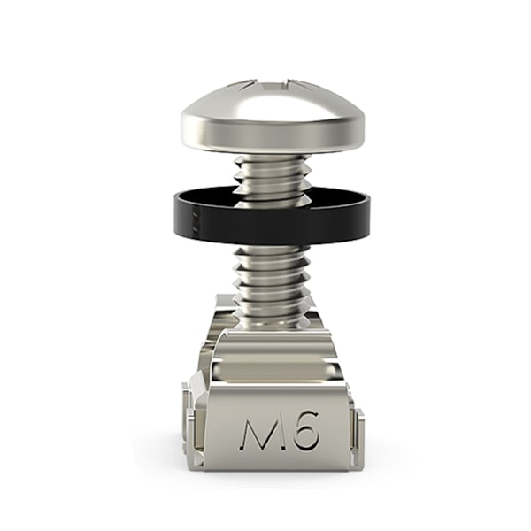 M6 x 16 mm / 12 mm rackmontering Burmøtrikker Skruer Skiver til rackmonteret server