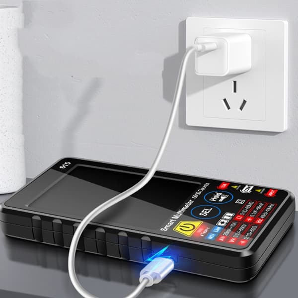 Digitalt Multimeter Auto Range Genopladelig Enhed til Elektrisk Vedligeholdelse
