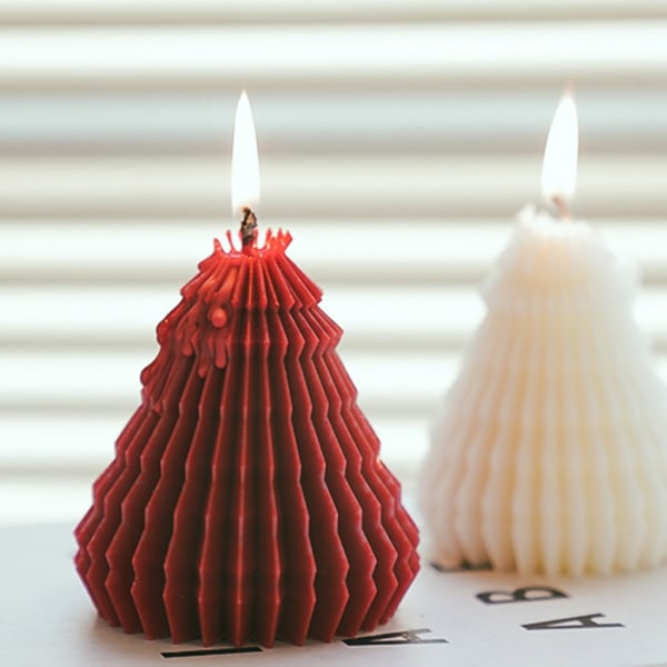 Kreativt juldoftljus Unik julklapp för kvinnor, festljus i 3D-form för festlig dekoration Green
