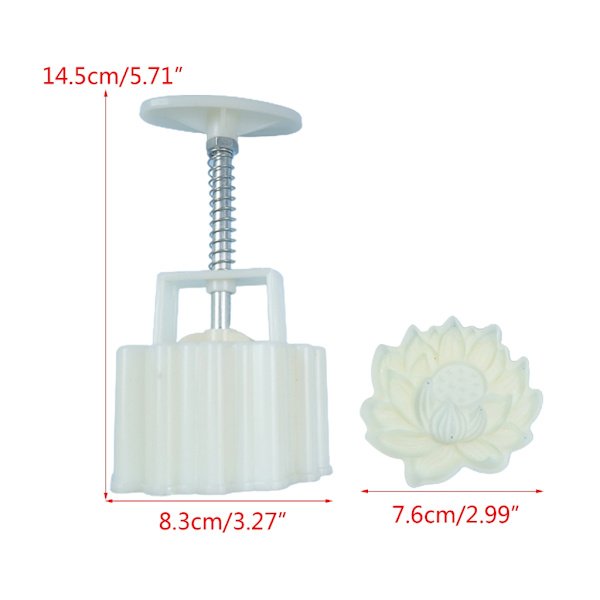 3D Mini Lotus Månekageform Sæt Egnet til DIY Kageform Tilbehør