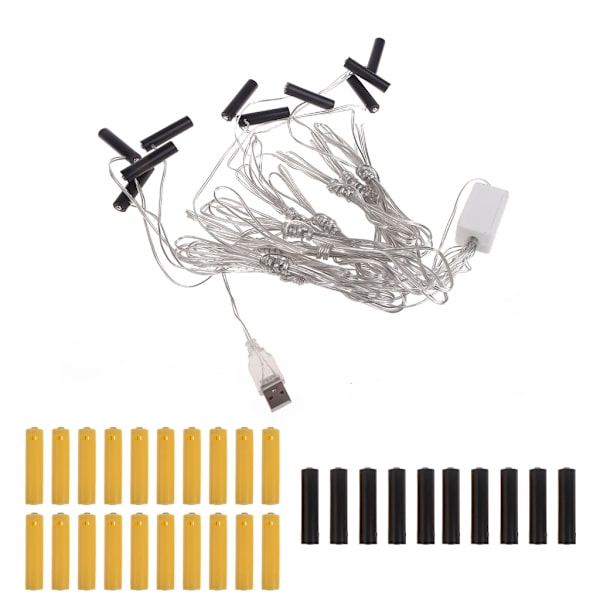 1 set USB AAA -pariston poistosarjan vaihto 4,5 V ja 3 V AAA -paristoille