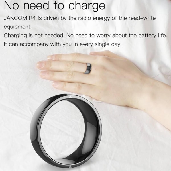 R4 för Smart Ring Vattentät Dammtät Fallsäker för Smart Ring för Windows NFC Mobiltelefon Multifunktion Magic Finger Ring 70mm