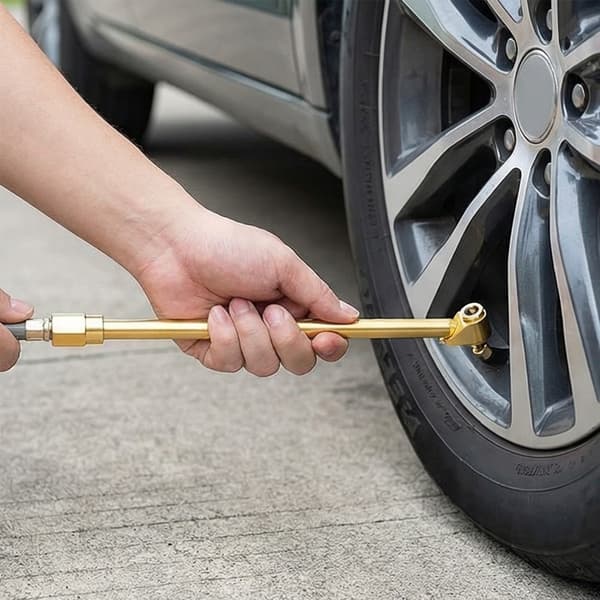 9 stk. messing luftchuck-koblinger med 1/4NPT utvendig gjenge for dekkpumpe