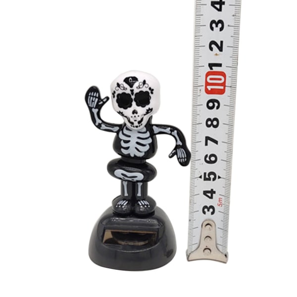 Rolig skelett bilinstrumentbräda Dekoration Kontorshytttillbehör Inredning Halloween Dansande figurleksak null - G