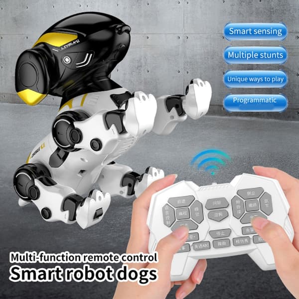Interaktiv Programmerbar Robot Hundeleke for Barn Fjernkontroll Oppladbar