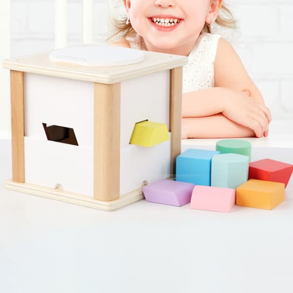 Solid Geometri Pussel Leksak Baby Småbarn Första Geometri Leksak
