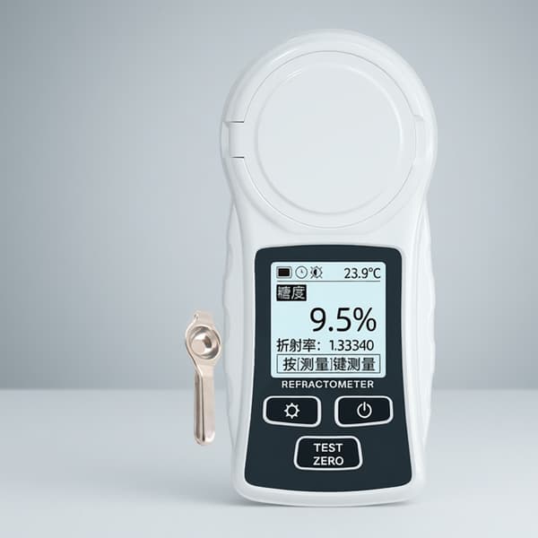 Digitalt refraktometer 0-32% baggrundsbelyst LCD-display batteridrevet til sukker