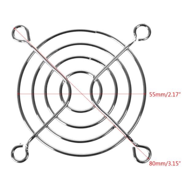 Iron Mesh Fan Deksel for beskyttelse Nettgitter 6cm Diameter Iron Mesh Safe Grid