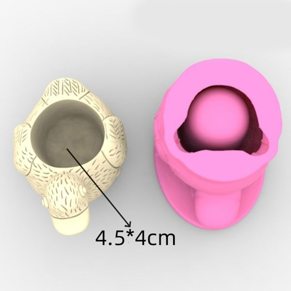 Betonform Andeform af silikonevaseforme til fremstilling af betonpenholder