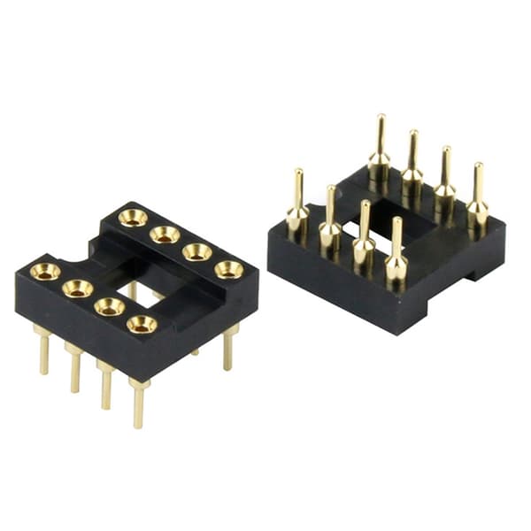 DIP8 IC-sockel testsockel med ESD-skydd för elektroniska komponenter