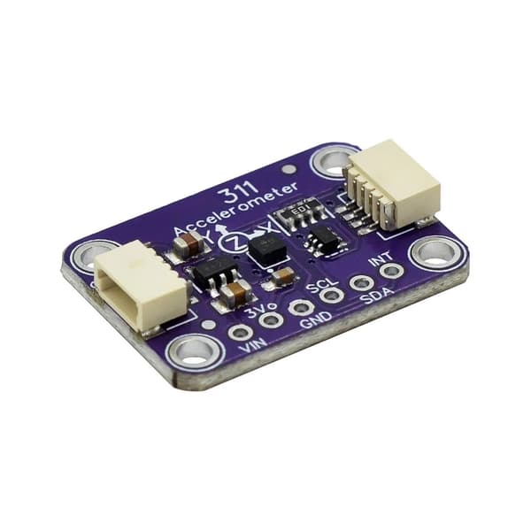 MSA311 I2C akselerometerkort med etikettpute for Maker Electronics