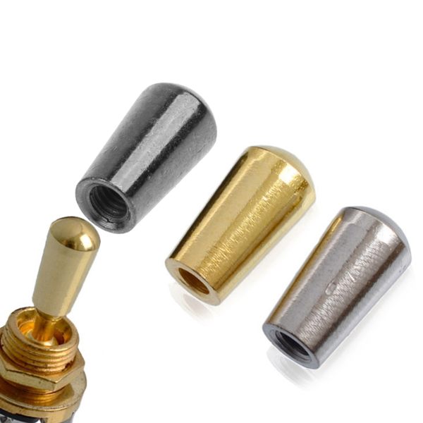 Guitar Switch Knob Tip Cap Indvendig Gevind Toggle Switch Knobs Cap Tip Knap Black
