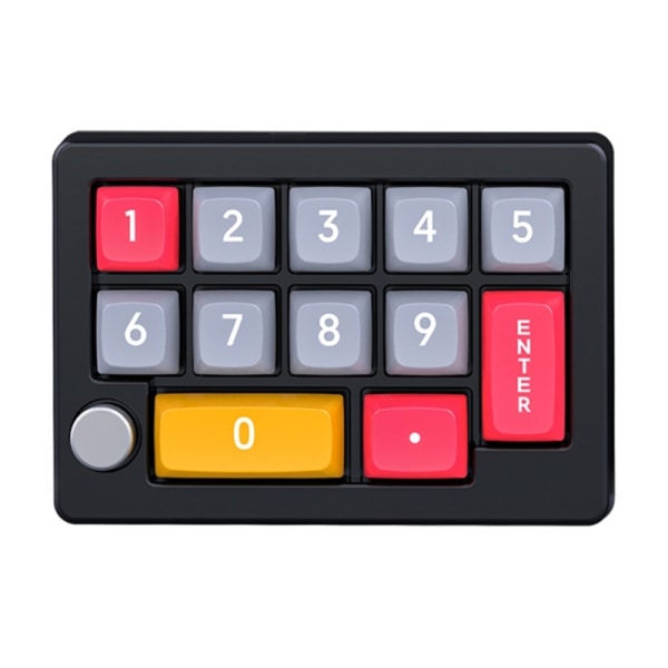 Professionellt mekaniskt numeriskt tangentbord Anpassa makroprogrammeringsknappar för att passa dina preferenser Tangentbord Black