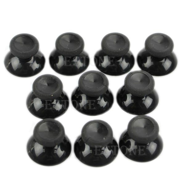 Thumbsticks Thumb Stick Yhteensopiva XBOXONE-ohjaimen kanssa, musta 10 kpl tarvikkeita