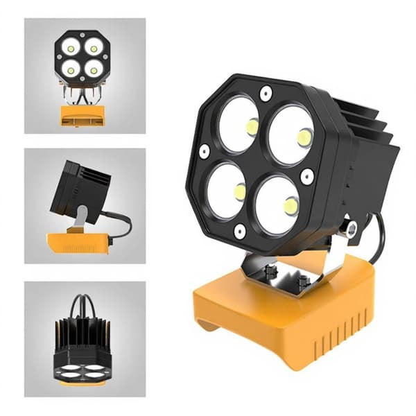 6000LM 40W LED-arbejdslys til 18V 20V batteri vandafvisende