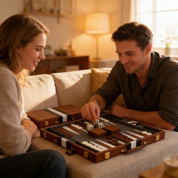 Strategisk brettspill Backgammon-sett Perfekt gave