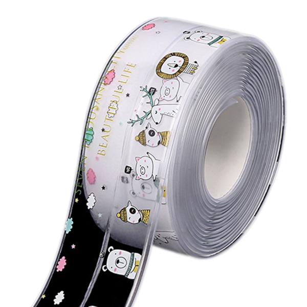 Klar selvklæbende fugebånd Køkken fugeforsegling Tape fuge tape til køkkenbordplader Håndvask Badeværelse Toilet null - C