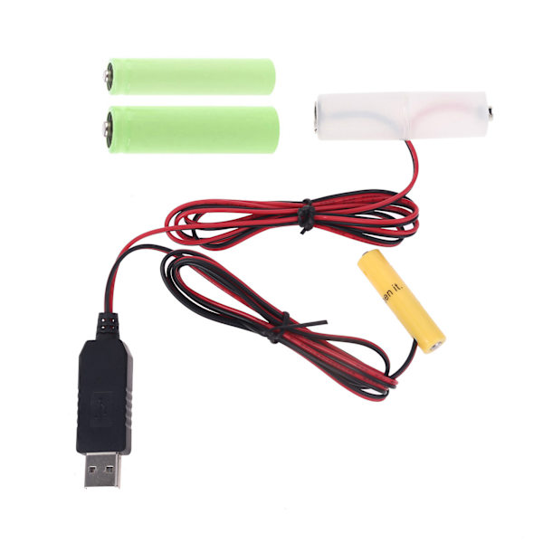 Kahden LR03-akun power Vaihda 2 x 1,5 V:n akun erotin LED-valolle