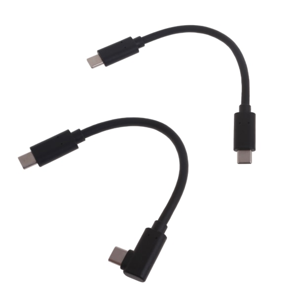 100W USB C till USB C-laddarkabel, USBC till USBC-kabel Typ C till Typ C Snabbladdning Rak/Rätt vinkel Passform för Mac 30cm - Straight head